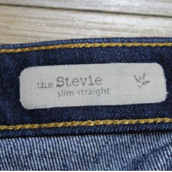 AG Adriano Goldschmied The Stevie Slim Straight Jeans Medium Wash Women Size 31 - Picture 8 of 9